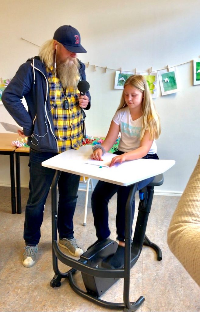 Radio P4 om våra cykelskolbänkar i Bromölla