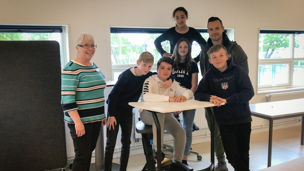 Gläntanskolan i Helsingborg testar cykelskolbänk